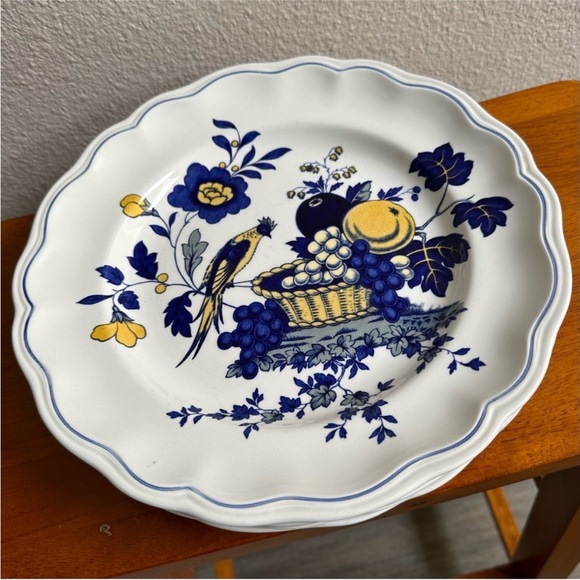 Vintage Spode Bluebird Dinner Plates England Retro Antique - Picture 4 of 4